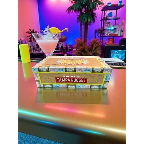 Empty Tampa Nugget Cigar Box Sublimes-Boy Girl Birth-Man Cave-Bar-Storage-Craft - Picture 5 of 8